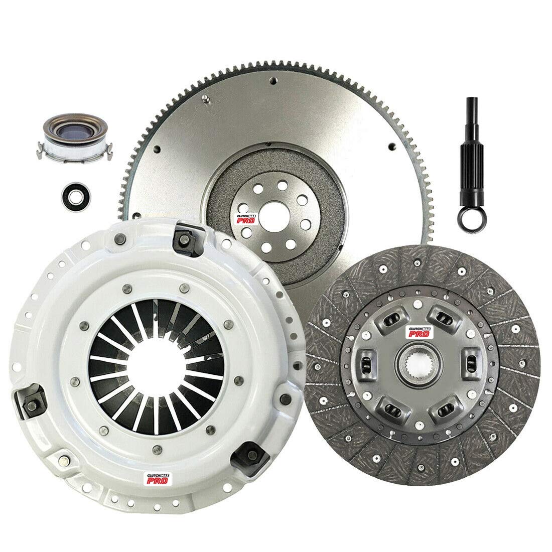 ClutchMaxPRO Heavy Duty OEM Clutch Kit with Flywheel Compatible with Subaru Baja Crosstrek Forester Impreza Legacy Outback Saab
